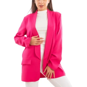 Blazer Donna Elegante Sfoderato Oversize Giacca Leggera Aperta Casual VI-7415