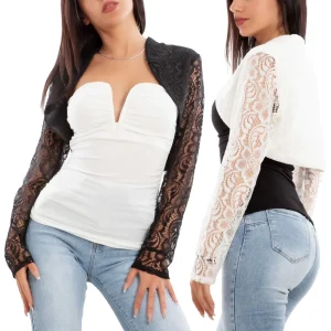 Coprispalle Donna Crop Top Bolero Fi-893